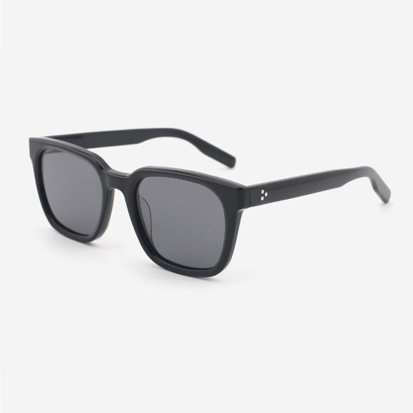 Square Full-rim Acetate Male's Sunglasses 24A8041