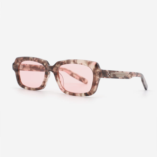 Rectangle Full-rim Acetate Unisex Sunglasses 24A8042