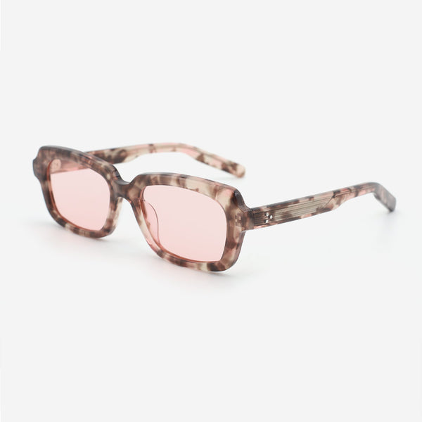 Rectangle Full-rim Acetate Unisex Sunglasses 24A8042