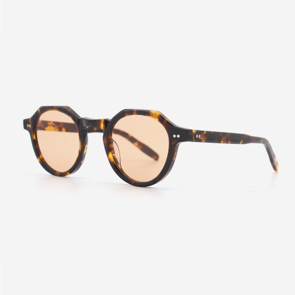 Retro Geometric Acetate Unisex Sunglasses 24A8047