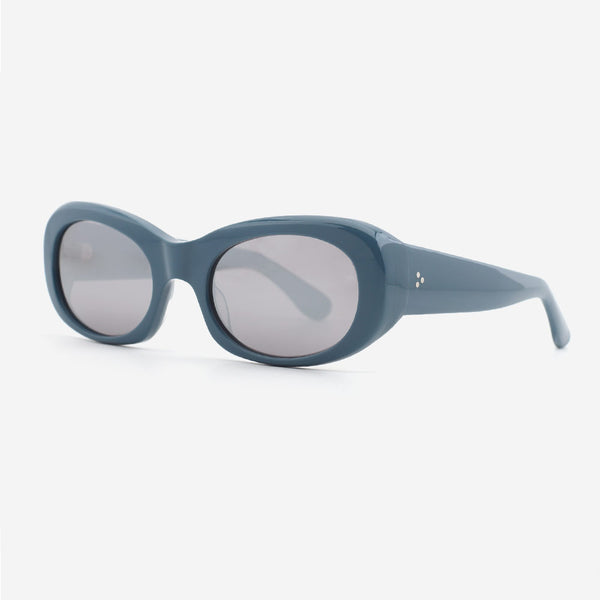 Trendy Oval Acetate Female Sunglasses 24A8051