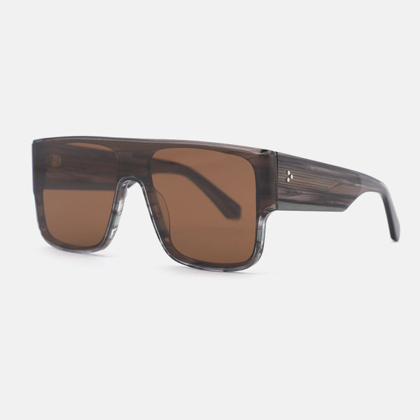 Pilot Oversize Acetate Unisex Sunglasses 24A8057
