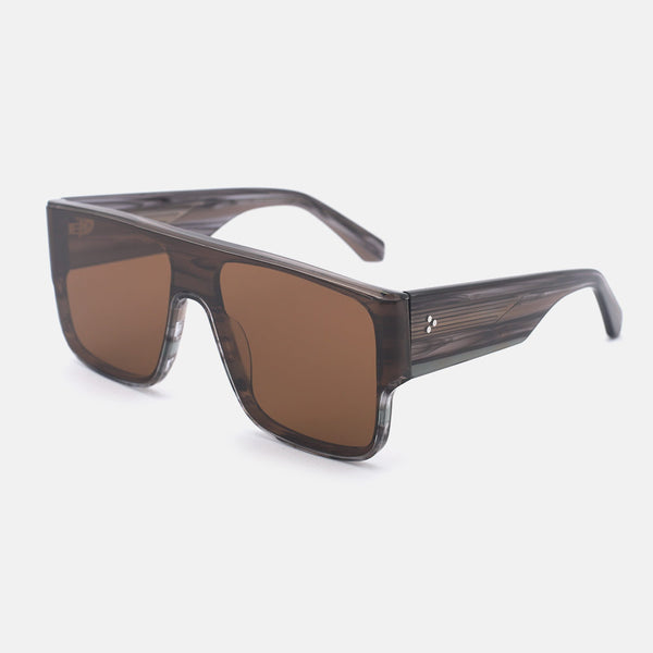 Pilot Oversize Acetate Unisex Sunglasses 24A8057
