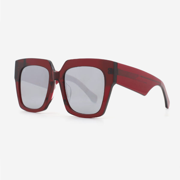 Retro Square Acetate Female Sunglasses 24A8061