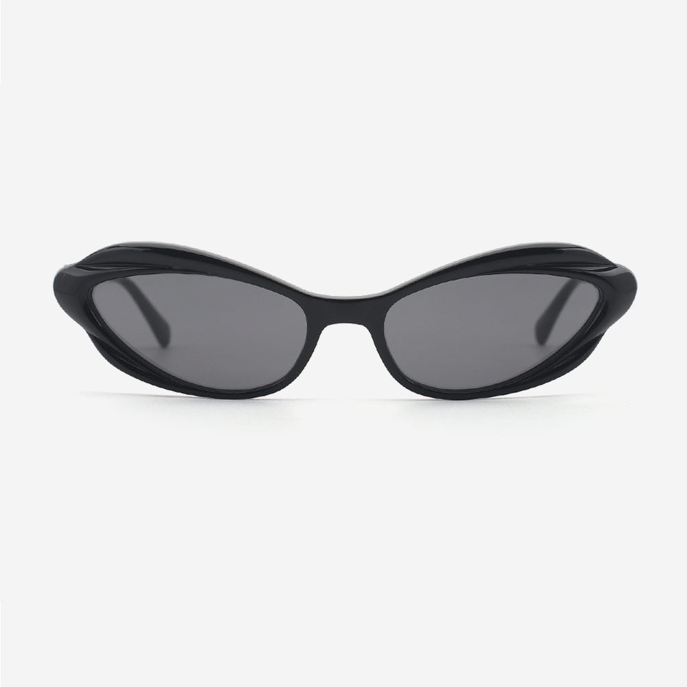 Cat Eye Laminated Acetate Female Sunglasses 24A8075