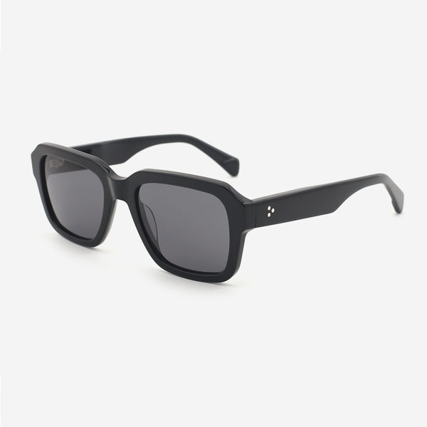 Retro Square Acetate Unisex Sunglasses 24A8078