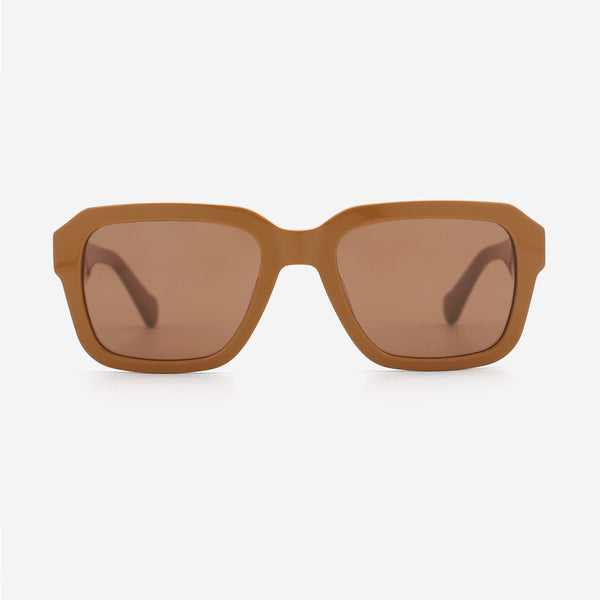 Retro Square Acetate Unisex Sunglasses 24A8078