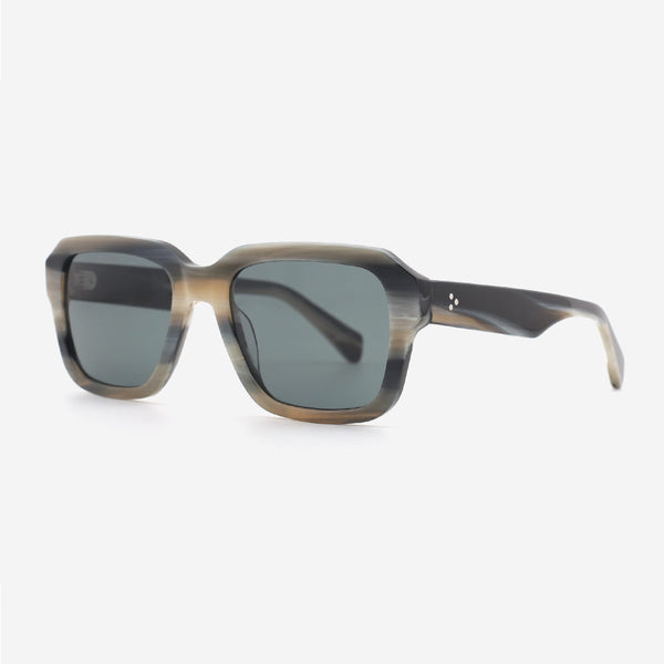 Retro Square Acetate Unisex Sunglasses 24A8078