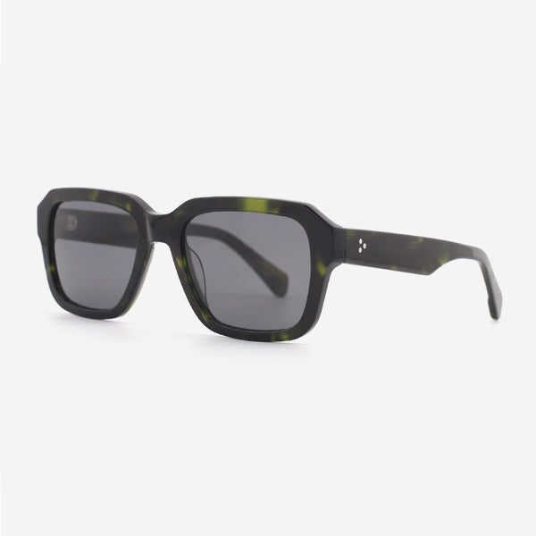 Retro Square Acetate Unisex Sunglasses 24A8078