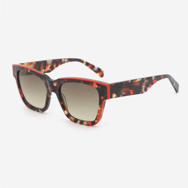 Square Laminated Acetate Unisex Sunglasses 24A8081