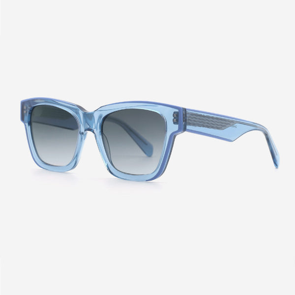 Square Laminated Acetate Unisex Sunglasses 24A8081