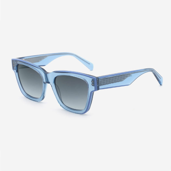 Square Laminated Acetate Unisex Sunglasses 24A8081