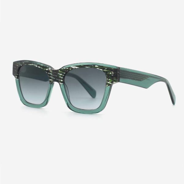 Square Laminated Acetate Unisex Sunglasses 24A8081