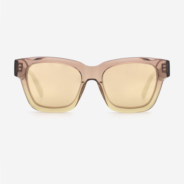 Square Laminated Acetate Unisex Sunglasses 24A8081