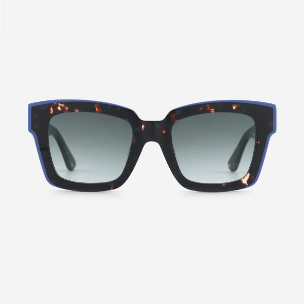 Square Laminated Acetate Unisex Sunglasses 24A8082