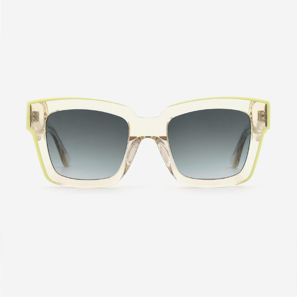 Square Laminated Acetate Unisex Sunglasses 24A8082