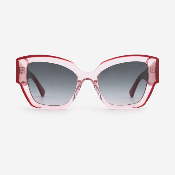 Cat Eye Laminated Acetate Female Sunglasses 24A8083