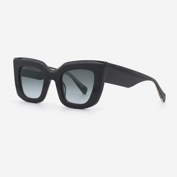 Square Cat Eye Acetate Female Sunglasses 24A8086