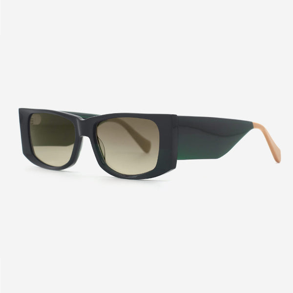 Rectangle Laminated Acetate Female Sunglasses 24A8088