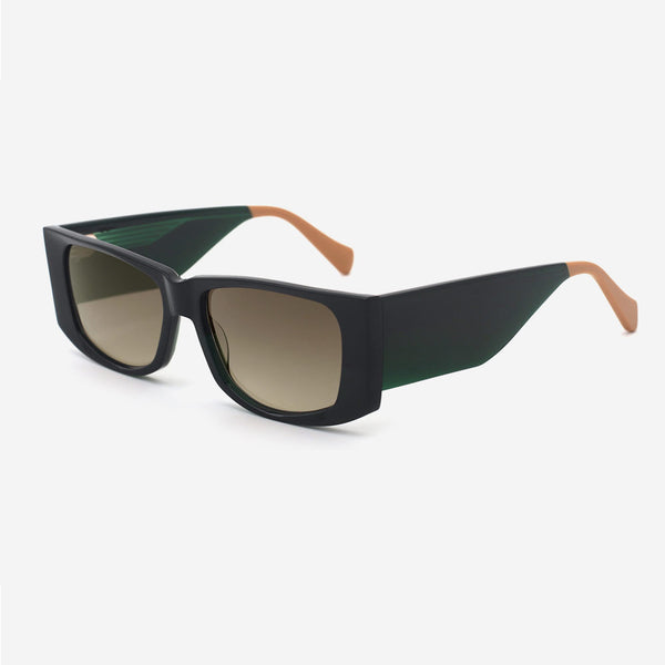 Rectangle Laminated Acetate Female Sunglasses 24A8088