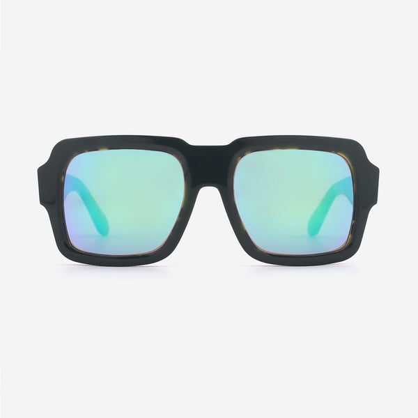 Retro Square Acetate Unisex Sunglasses 24A8091