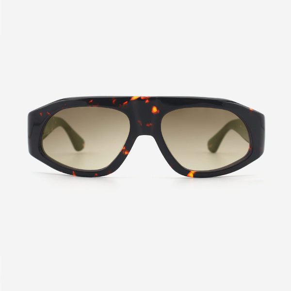 Retro Pilot Acetate Unisex Sunglasses 24A8093