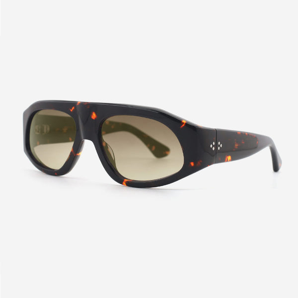 Retro Pilot Acetate Unisex Sunglasses 24A8093