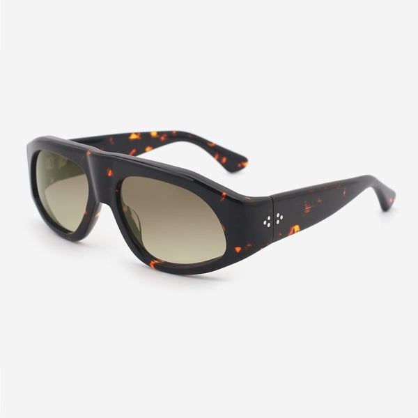 Retro Pilot Acetate Unisex Sunglasses 24A8093