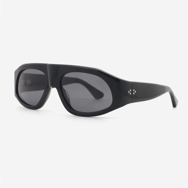 Retro Pilot Acetate Unisex Sunglasses 24A8093