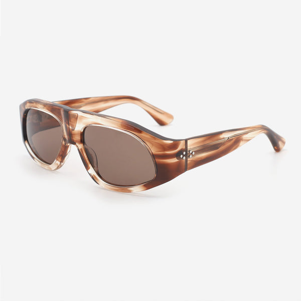 Retro Pilot Acetate Unisex Sunglasses 24A8093