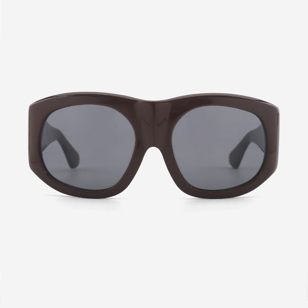 Pilot Oversize Acetate Unisex Sunglasses 24A8095