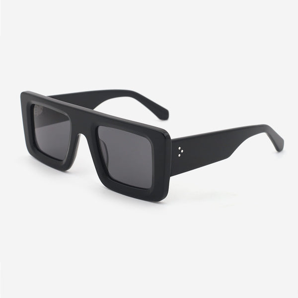 Vintage Square Acetate Unisex Sunglasses 24A8098