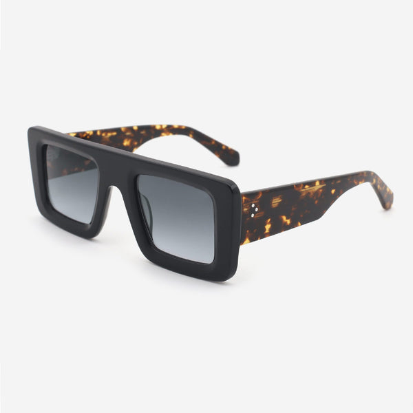 Vintage Square Acetate Unisex Sunglasses 24A8098