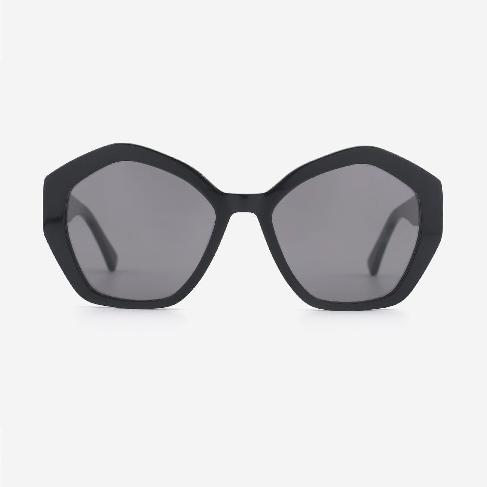 Polygon Laminated Acetate Female Sunglasses 24A8099