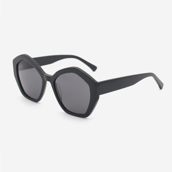 Polygon Laminated Acetate Female Sunglasses 24A8099