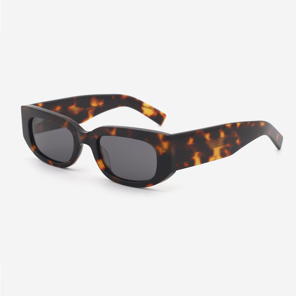 Rectangle Acetate Unisex Sunglasses 24A8102