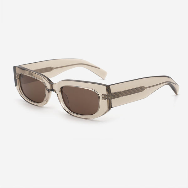 Rectangle Acetate Unisex Sunglasses 24A8102