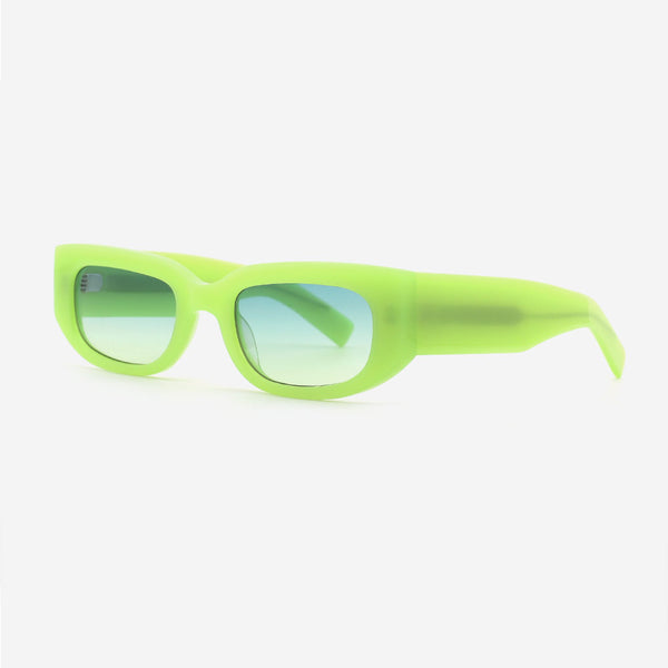 Rectangle Acetate Unisex Sunglasses 24A8102