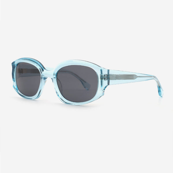 Polygon Bevel Acetate Unisex Sunglasses 24A8105