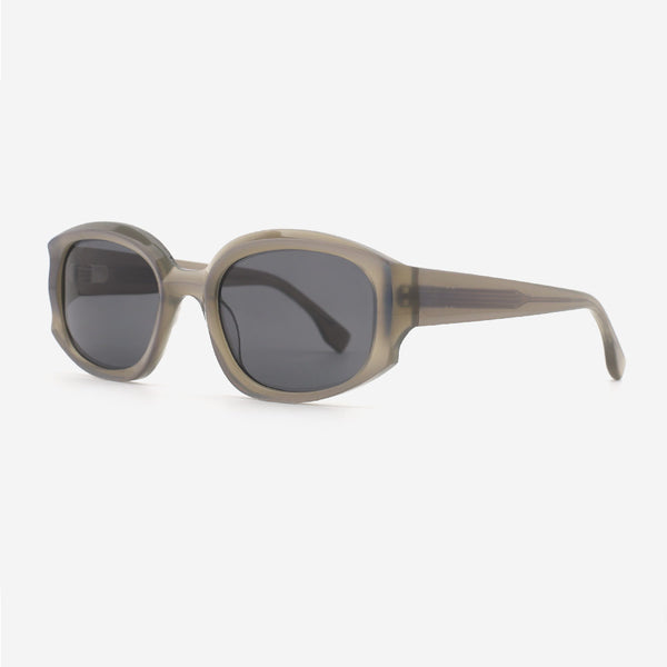 Polygon Bevel Acetate Unisex Sunglasses 24A8105