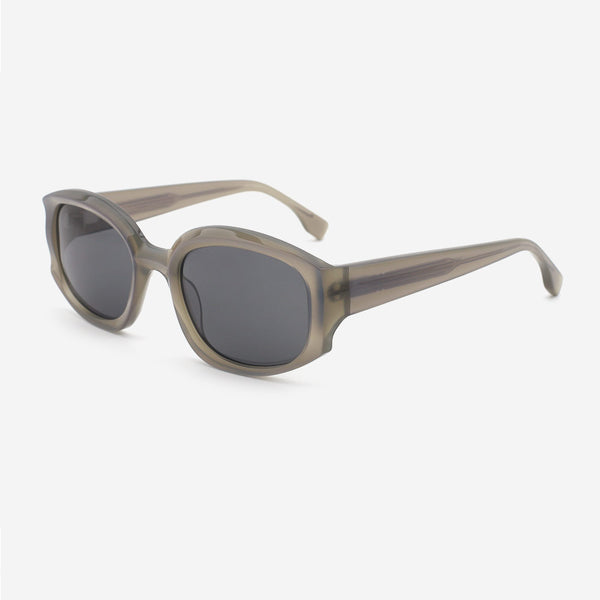 Polygon Bevel Acetate Unisex Sunglasses 24A8105