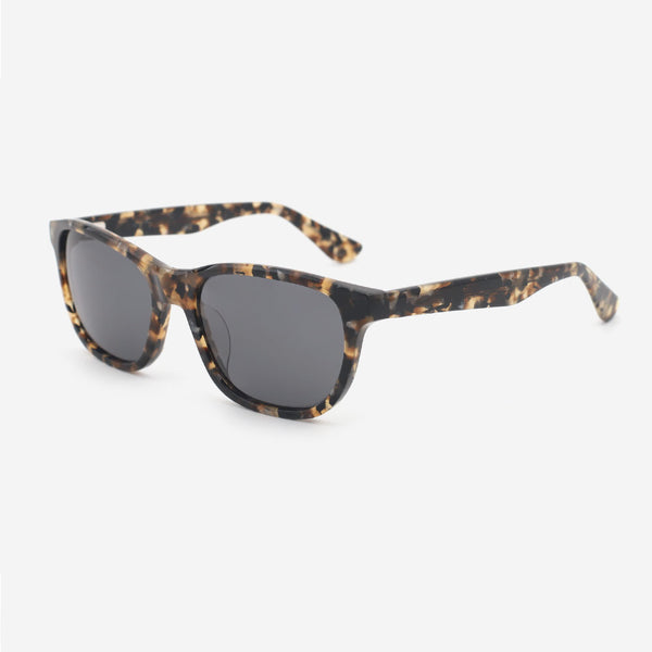 Retro Square Acetate Unisex Sunglasses 24A8109