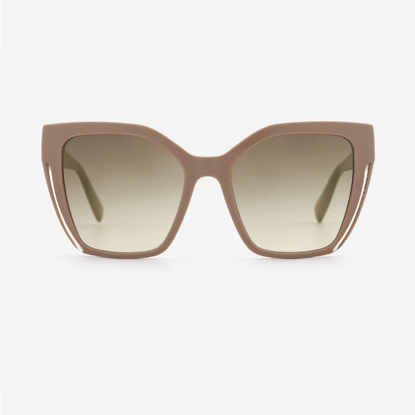 Cat Eye Laminated Acetate Female Sunglasses 24A8112