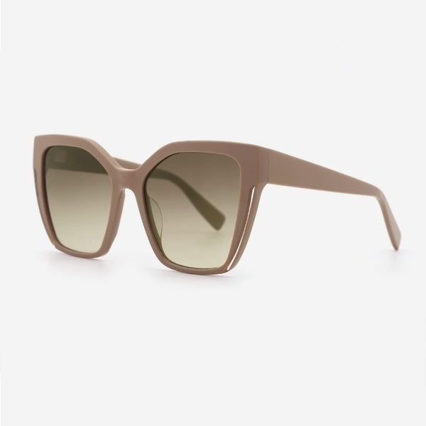 Cat Eye Laminated Acetate Female Sunglasses 24A8112