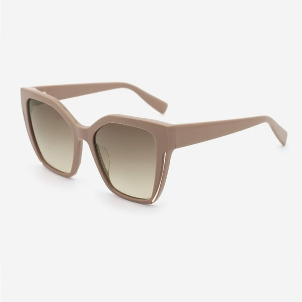 Cat Eye Laminated Acetate Female Sunglasses 24A8112