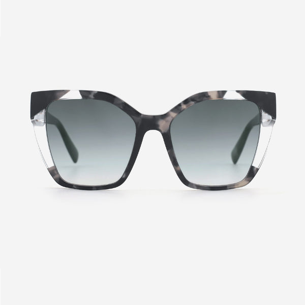 Cat Eye Laminated Acetate Female Sunglasses 24A8112