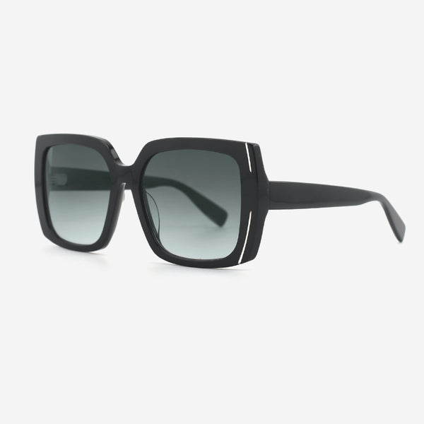 Square Laminated Acetate Unisex Sunglasses 24A8113