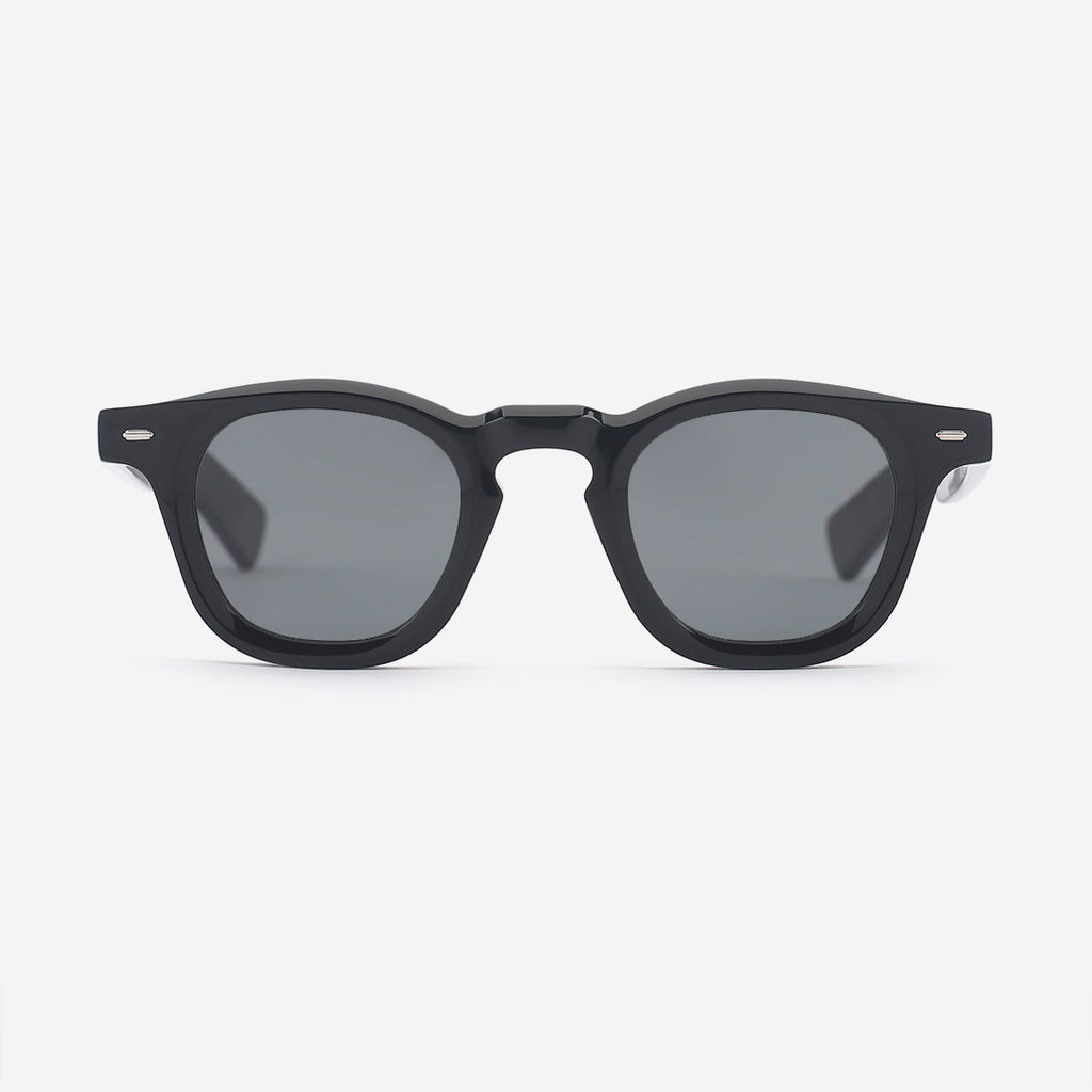 Classic Round Acetate Unisex Sunglasses 24A8117