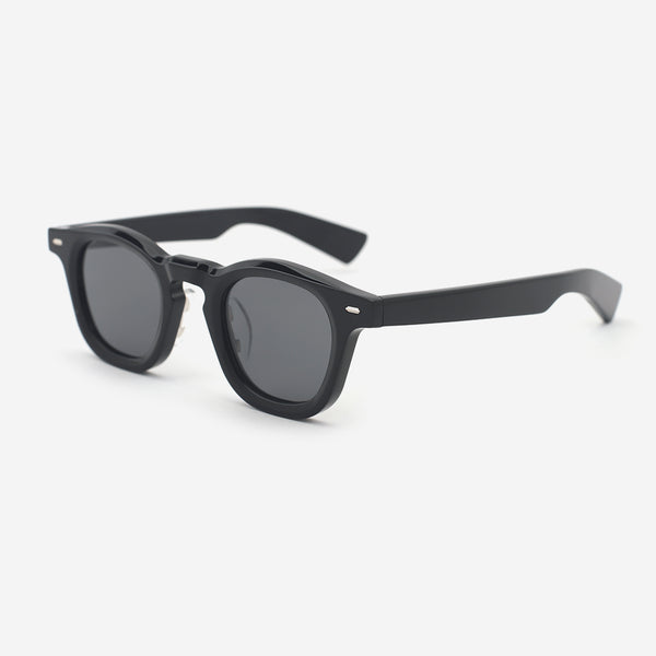 Classic Round Acetate Unisex Sunglasses 24A8117
