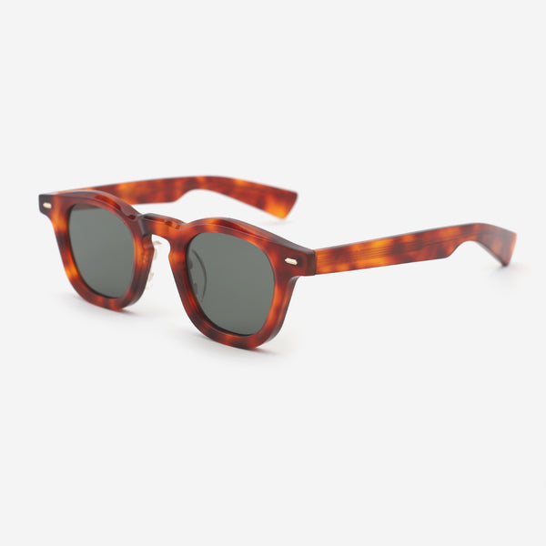 Classic Round Acetate Unisex Sunglasses 24A8117